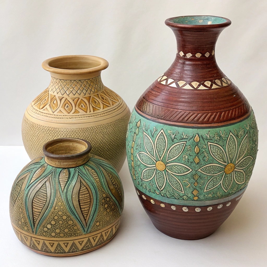 Stone and wood decorative objects